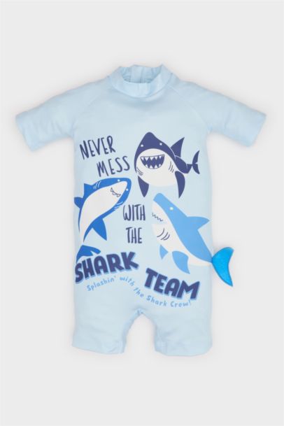 Maillot de bain à motif requin pour bébé garçon