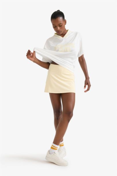 DeFactoFit Standard Fit Leggings Inside Mini Skirt