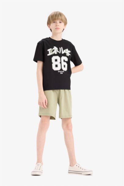 Boy Printed Short Sleeve T-Shirt Shorts 2Piece Set