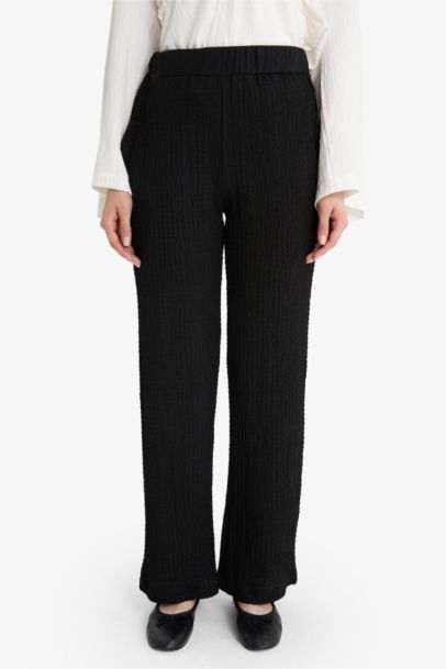 Relax Fit Crepe Trousers