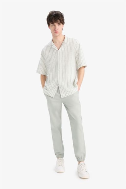 بنطلون قطن جينز جينز برجل واسع