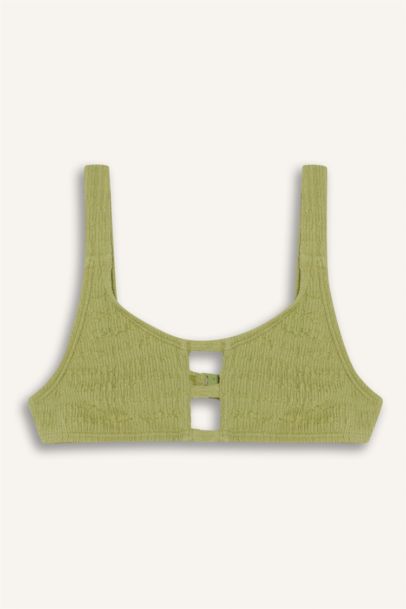 طقم بكيني بناتي أخضر - قطعتين