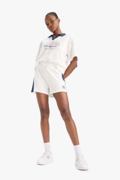 DeFactoFit Standard Fit Sports Waffle Shorts