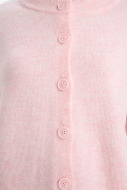 Regular Fit Crew Neck Cardigan