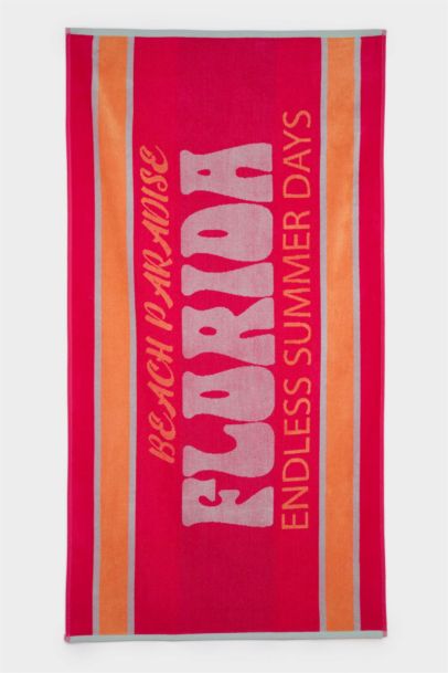 Woman Patterned Cotton Beach Towel