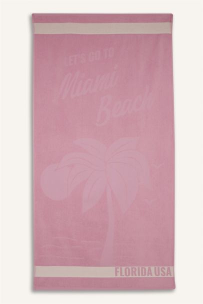 Woman Patterned Cotton Beach Towel