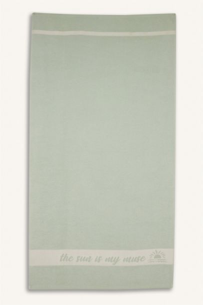 Woman Patterned Cotton Beach Towel