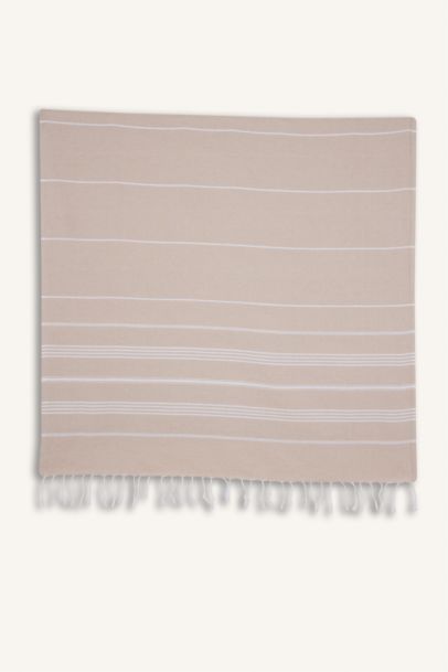 Kadın Desenli Pamuklu Plaj Havlusu