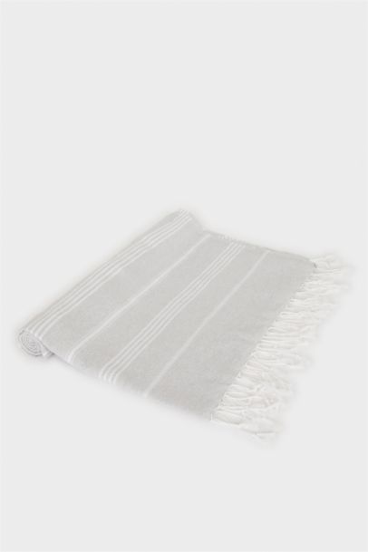 Kadın Desenli Pamuklu Plaj Havlusu