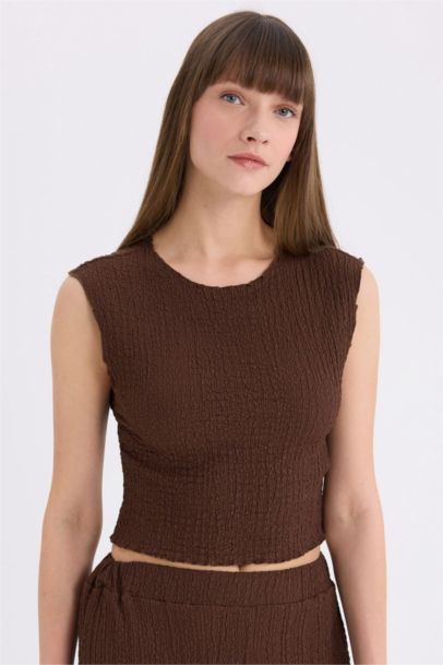 Regular Fit Crew Neck Tank Top