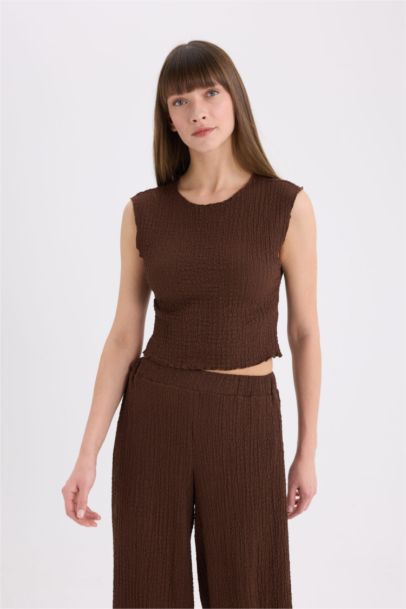 Regular Fit Crew Neck Tank Top