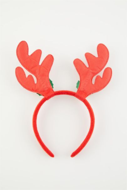 Yılbaşı Temalı Ren Geyiği Figürlü Taç