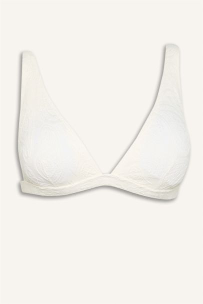 Regular Fit Brode Bikini Üstü-Fall in Love