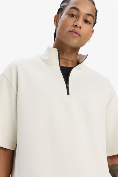 DeFactoFit Standard Fit Sport Short Sleeve Scuba Fabric T-Shirt