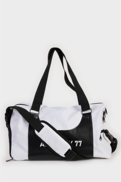 Erkek Suni Deri Spor Ve Seyahat Çantası