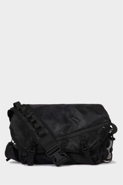 Man Faux Leather Crossbody Bag