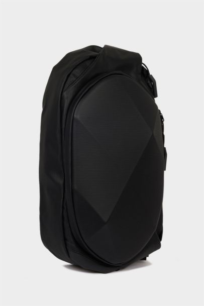 Man Faux Leather Waist Bag