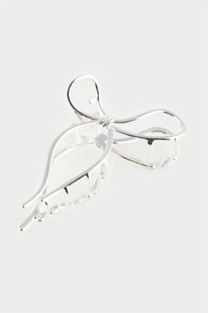 مشبك شعر نسائي فضي