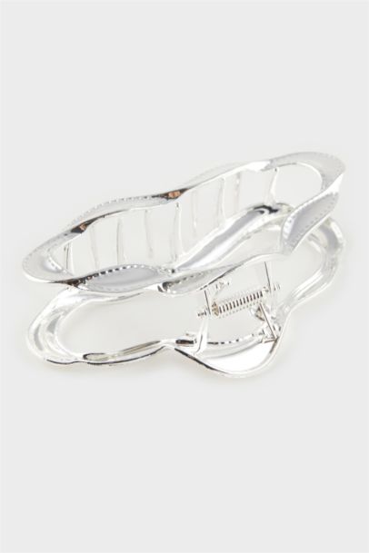 مشبك شعر نسائي فضي