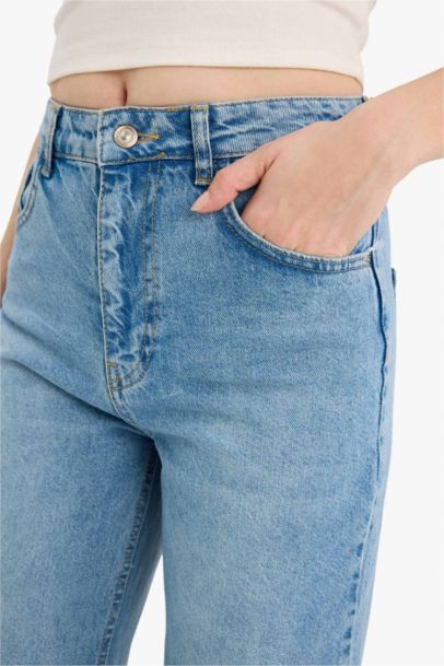 Pantalon Jean large taille haute Style des années 90