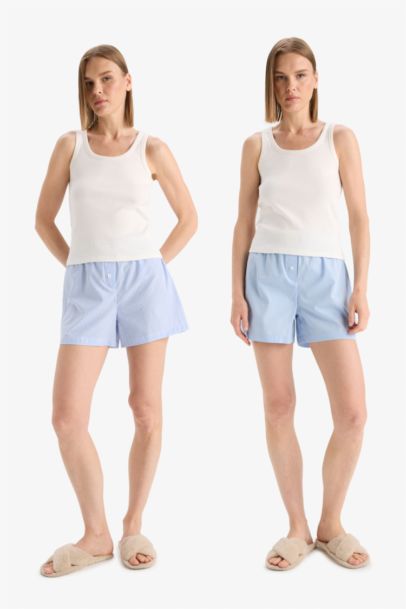 Fall in Love Regular Fit Poplin 2 Piece Shorts