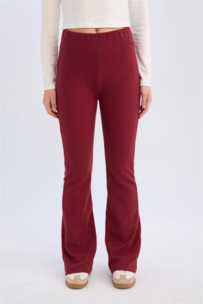 Wide Leg Geniş Paça Beli Lastikli Uzun Boy Pantolon