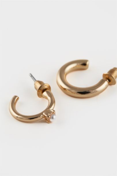 Woman 6 Piece Gold Earrings