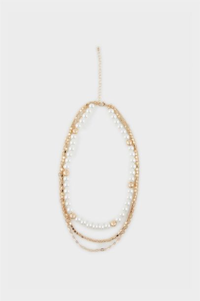 قلادة ذهبي نسائي - 3 قطع