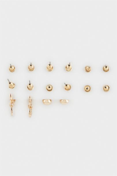 Woman Antique 6 Piece Silver Earrings