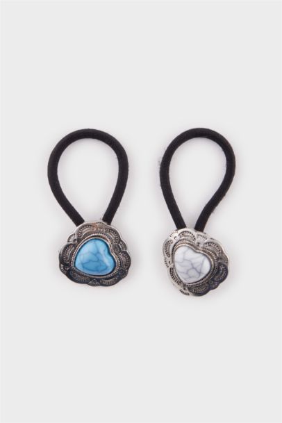 Woman 2 Piece Natural Stone-Looking Hair Clips