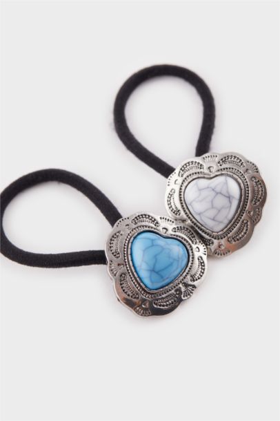 Woman 2 Piece Natural Stone-Looking Hair Clips