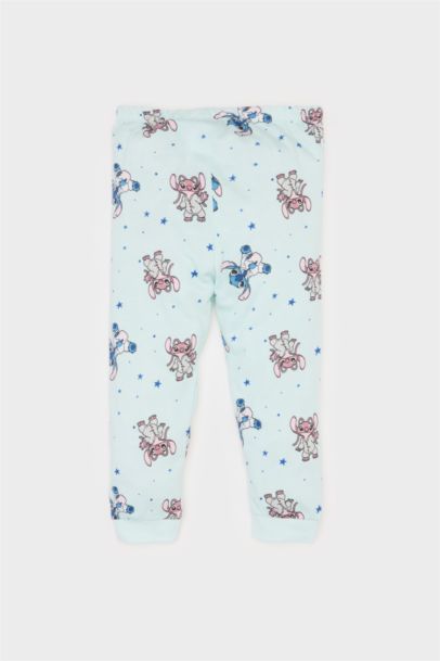 Baby Girl Disney Lilo & Stitch Cotton Top Bottom 2 Piece Pajama Set