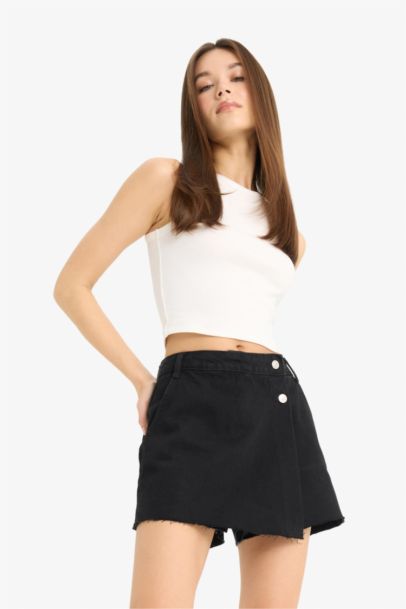 High Waist Denim Shorts