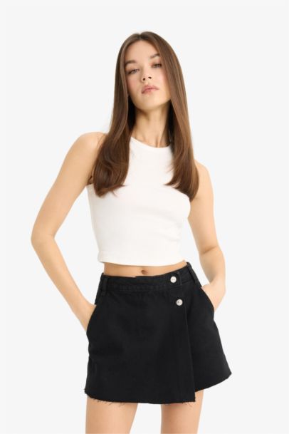 High Waist Denim Shorts