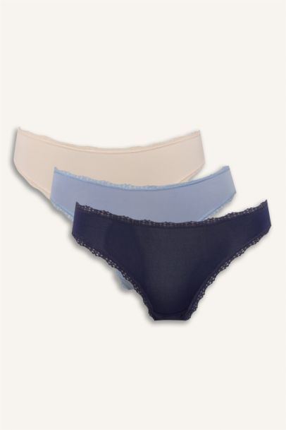 Dantel Detaylı Micro 3'lü Brazilian Külot