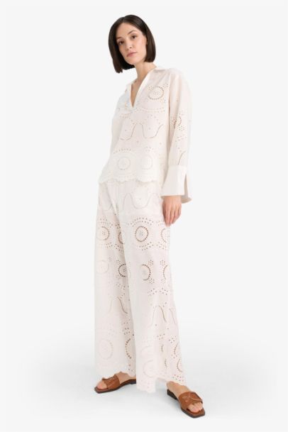 Regular Fit Brode Plaj Pantolonu