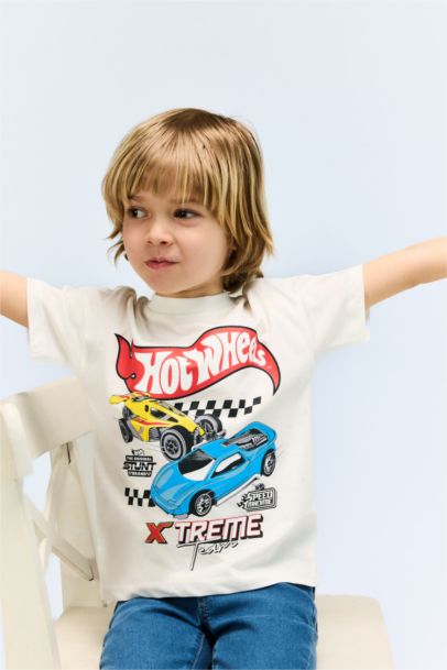 Baby Boy Hot Wheels Crew Neck Short Sleeve T-Shirt
