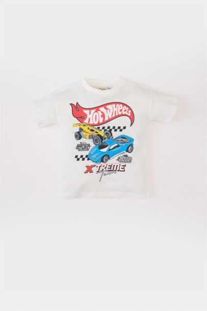 Baby Boy Hot Wheels Crew Neck Short Sleeve T-Shirt