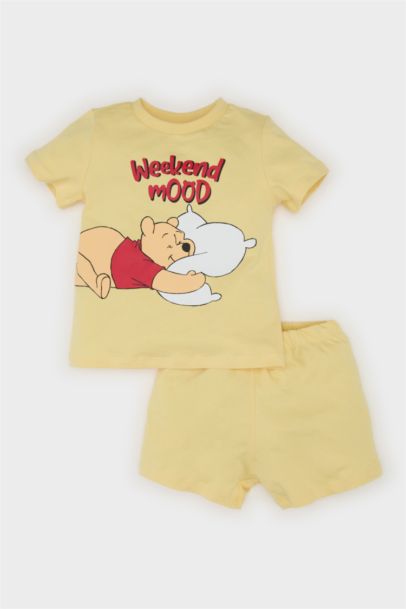 Ensemble Pyjama T-shirt imprimé Winnie et Short en coton pour bébé garçon