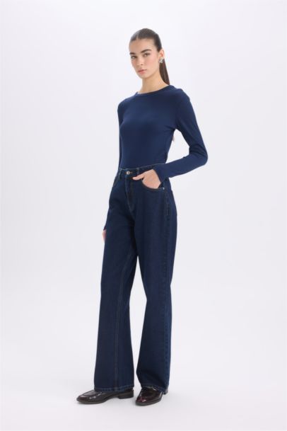 تيشيرت كم طويل نسيج مشروط سليم فيت