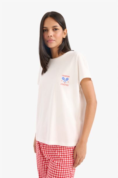 Fall in Love Top Bottom 2 Piece Pajama Set