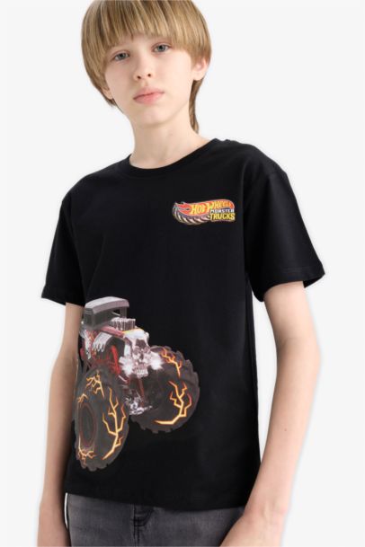 Boy Hot Wheels New Regular Fit Crew Neck T-Shirt