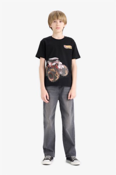 Boy Hot Wheels New Regular Fit Crew Neck T-Shirt