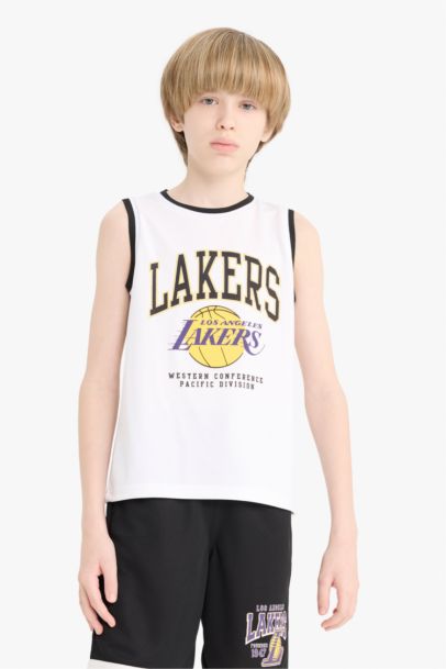 تيشيرت كت اولادي برقبة مستديرة من لوس أنجلوس ليكرز