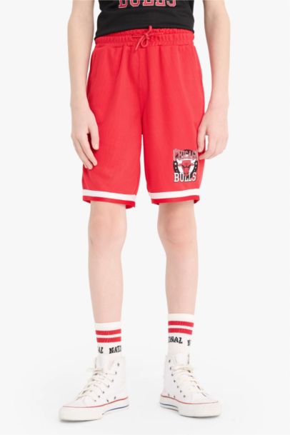 شورت اولادي قماش خفيف قصة عادية من شيكاغو بولز