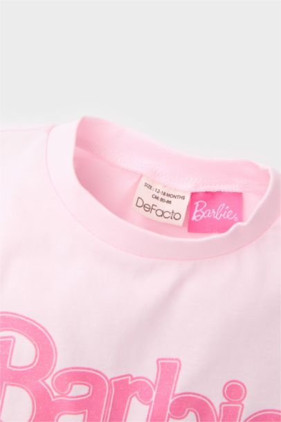 T-shirt à manches courtes Barbie (Fournisseur) Col Ras Du Cou BéBé Fille
