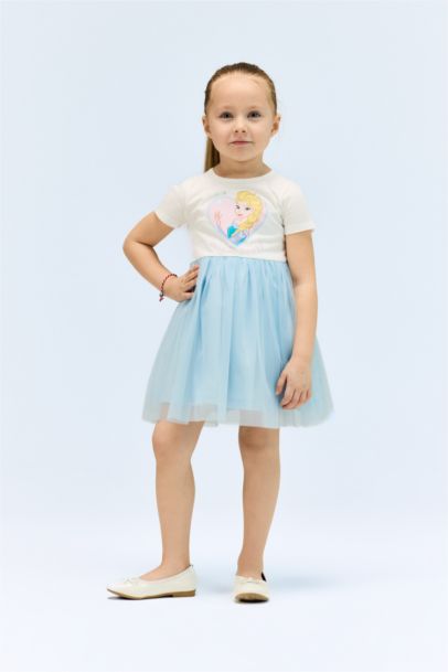 فستان بناتي تول قصة عادية نص ردن من فروزن