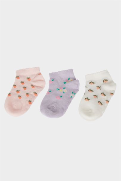 Baby Girl Flower 3 piece Short Socks
