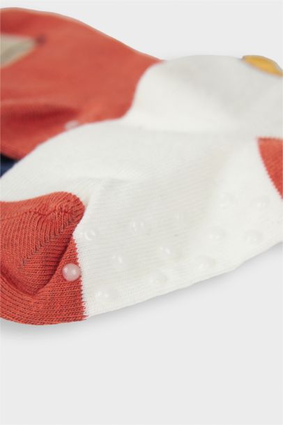 Baby Boy Non-Slip Sole 5 Piece Cotton Long Socks