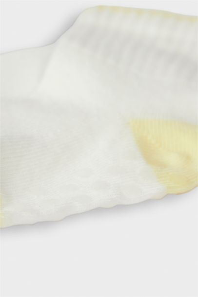 Lot de 3 paires de Chaussettes antidérapantes en coton pour bébé garçon